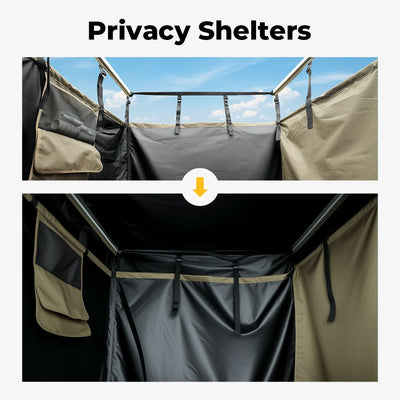 BougeRV Car Shower Tent with Roof