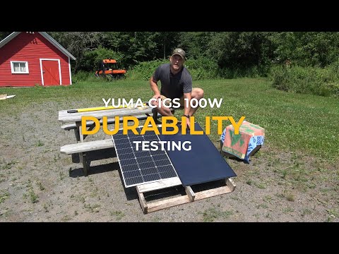 BougeRV Yuma 100W CIGS Thin-film Flexible Solar Panel with Tape (Long Version)